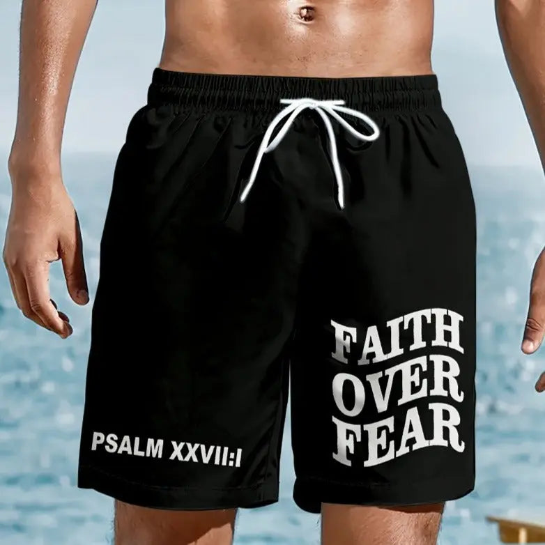 Faith over Fear Men's Sports Shorts StriveWear