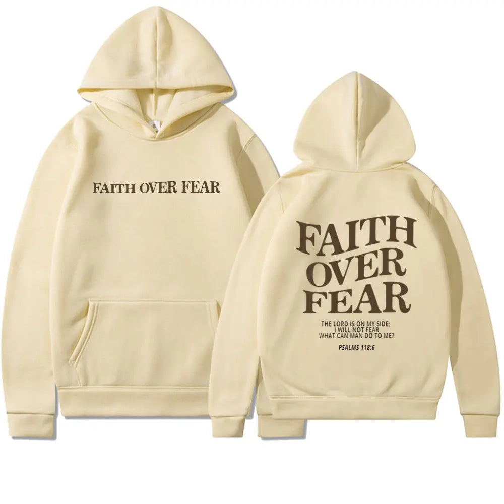 Faith Over Fear Hoodie Veloura