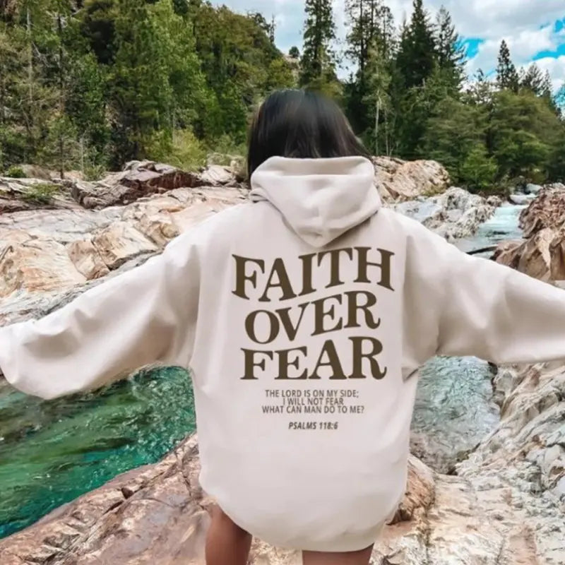 Faith Over Fear Hoodie Veloura