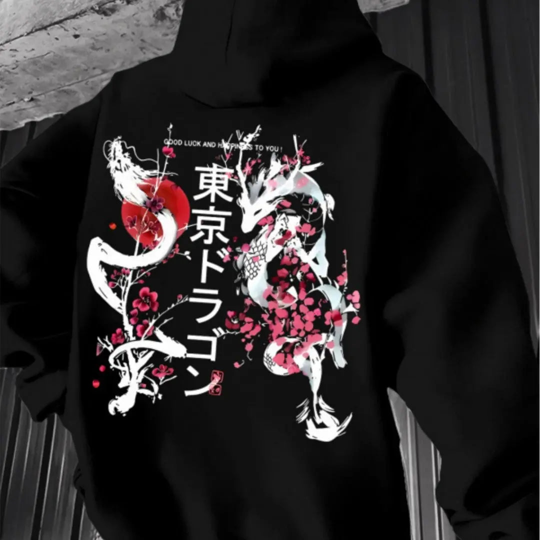 Japanese Pattern Hoodie Pullover StriveWear