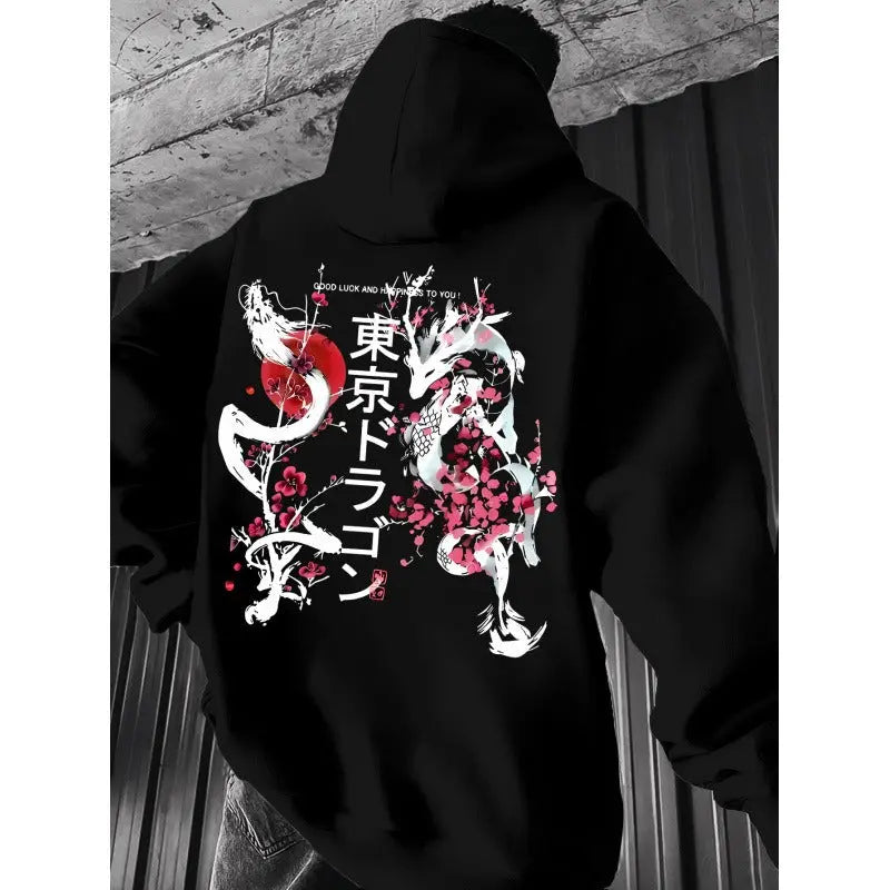 Japanese Pattern Hoodie Pullover StriveWear