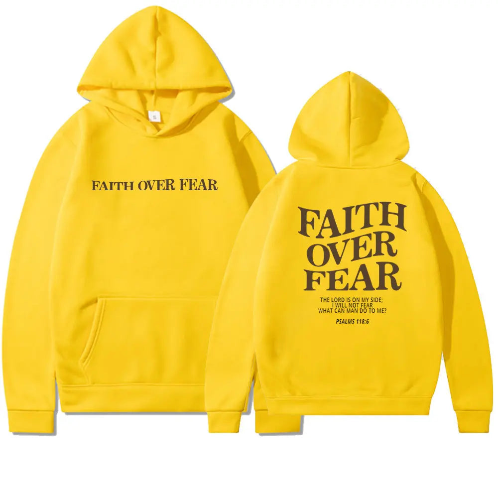 Faith Over Fear Hoodie Veloura