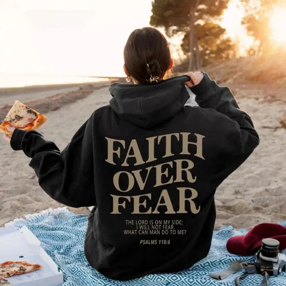 Faith Over Fear Hoodie Veloura