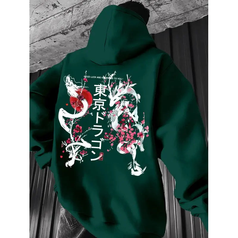 Japanese Pattern Hoodie Pullover StriveWear