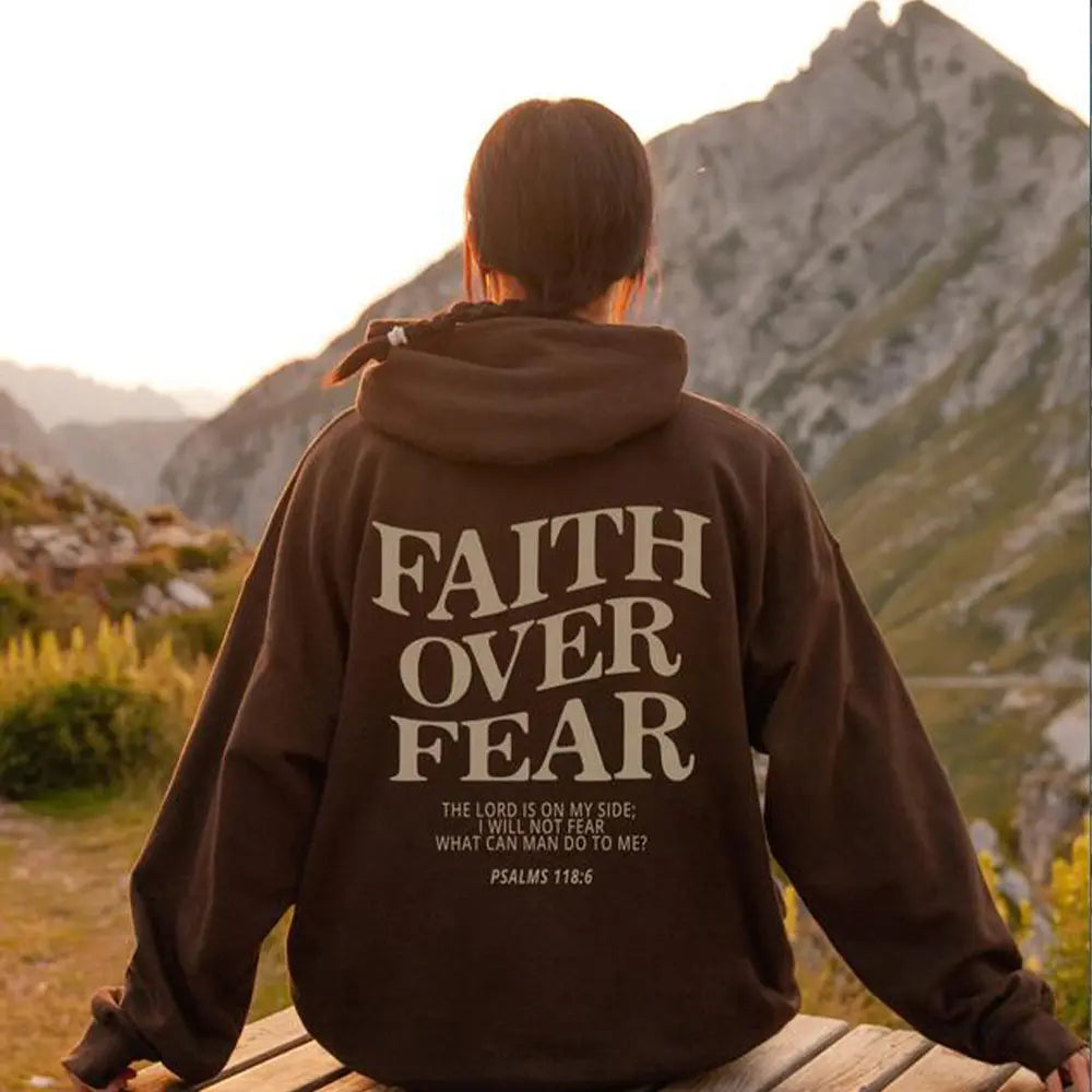 Faith Over Fear Hoodie Veloura